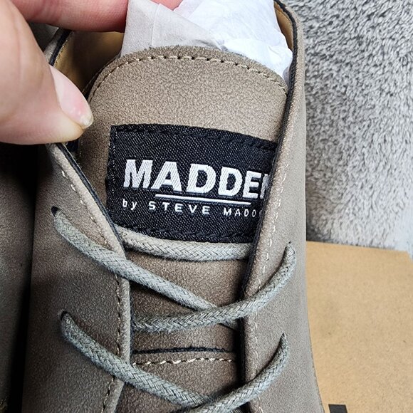 Madden Shoes Mens Size 12 Gray Lace Up Chukka Boots *NWT* main image 5